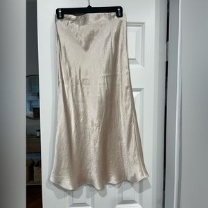 Babaton silk skirt, ivory